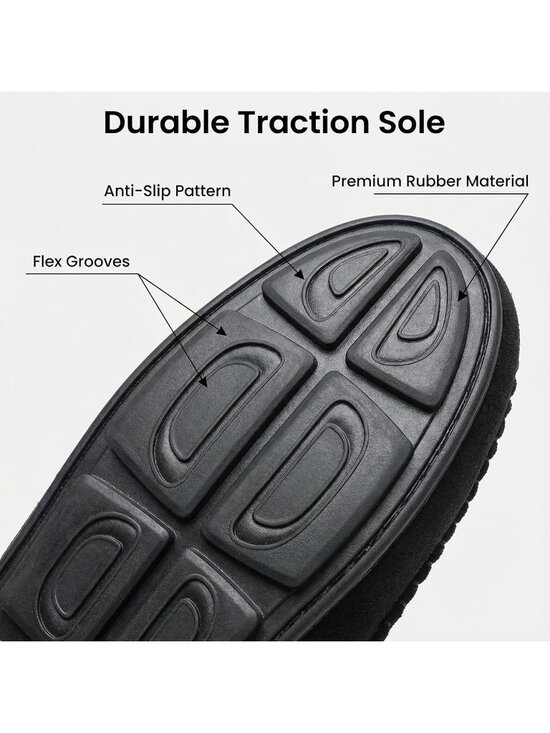 Men\'s Black Suede Penny Loafers Slip-On Driving Moccasins Casual Flat Shoes main image 4